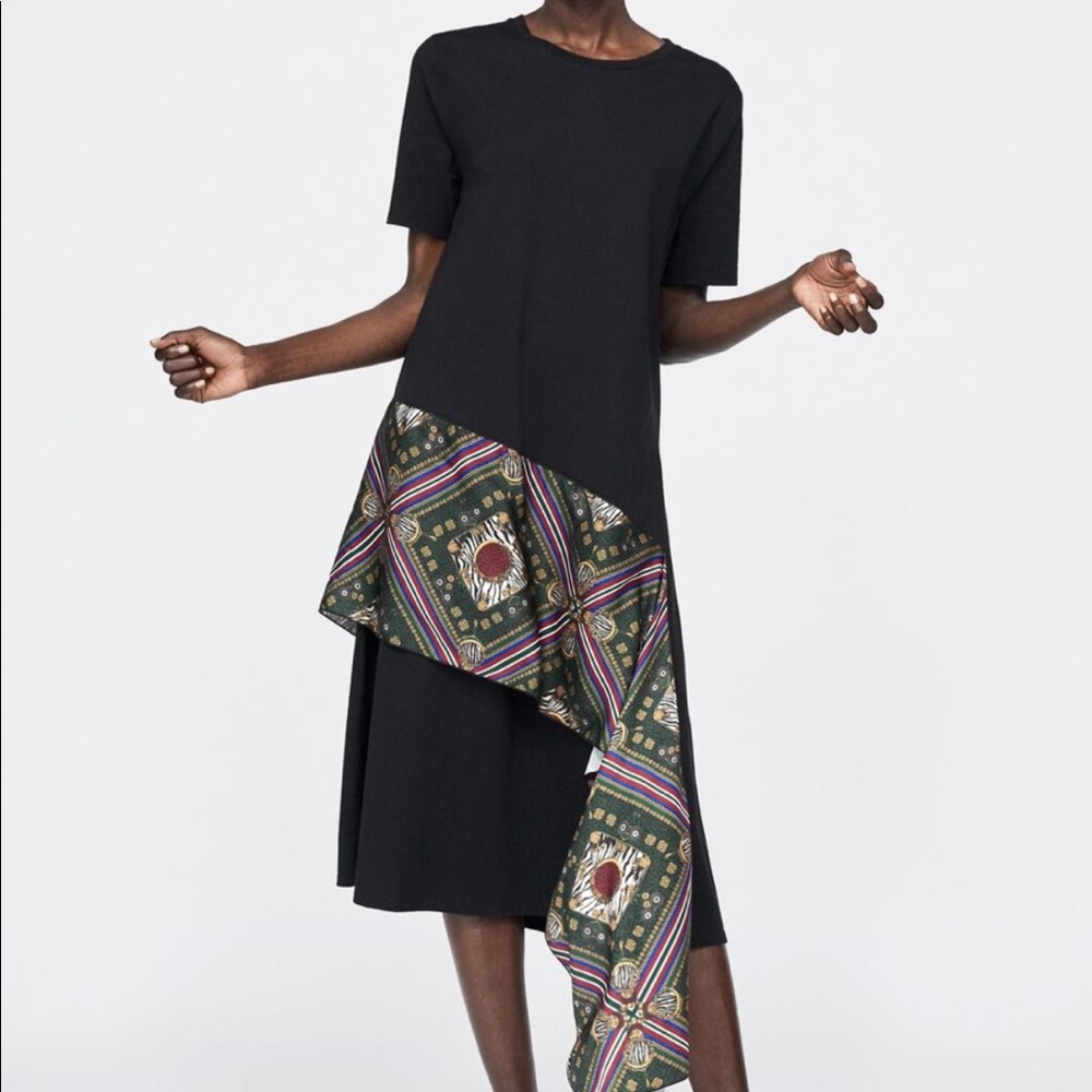 Zara ruffled dress